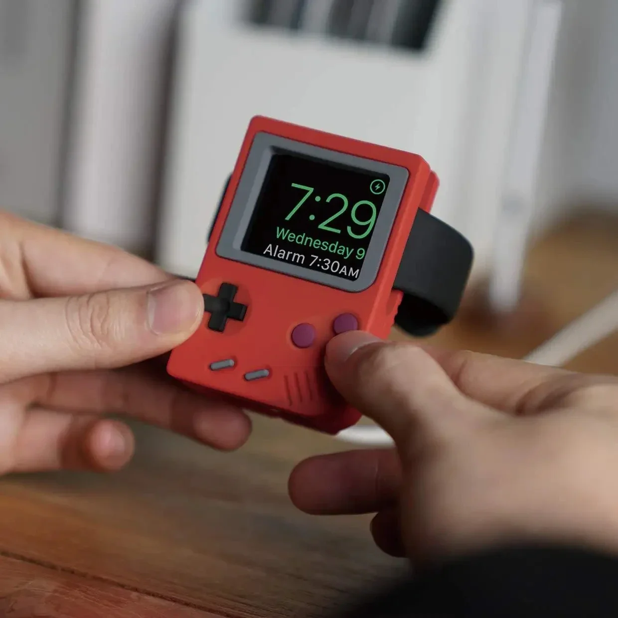 Handheld Game Console - Silicone Holder for IWatch Charger Stand