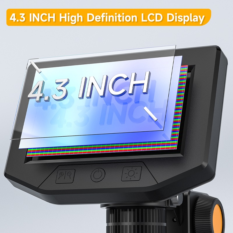 Microscope Camera 4.3‘’ Screen - Digital Magnifier Reading ulasan dan harga