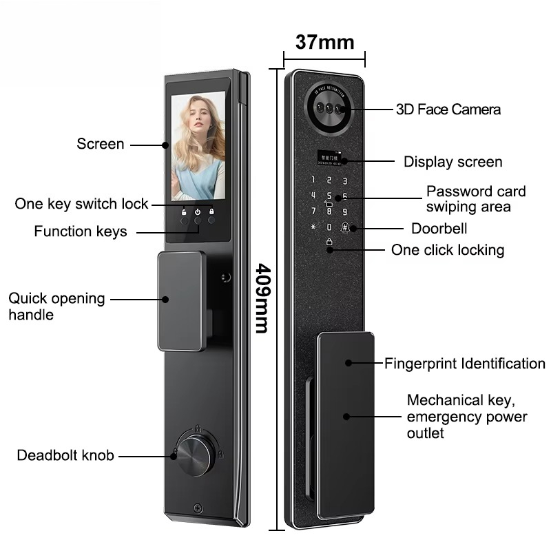 Tuya WiFi Smart Door Lock, Hom - Electronics & Gadgets Beginning With D ulasan dan harga