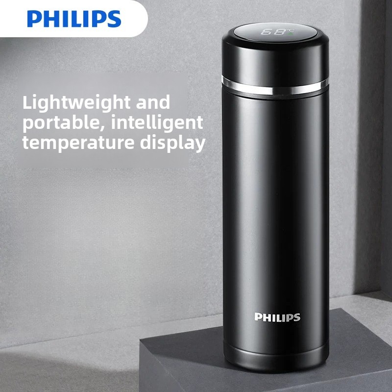 White Philips Smart Insulated  - Smart Water Bottle Tracker ulasan dan harga