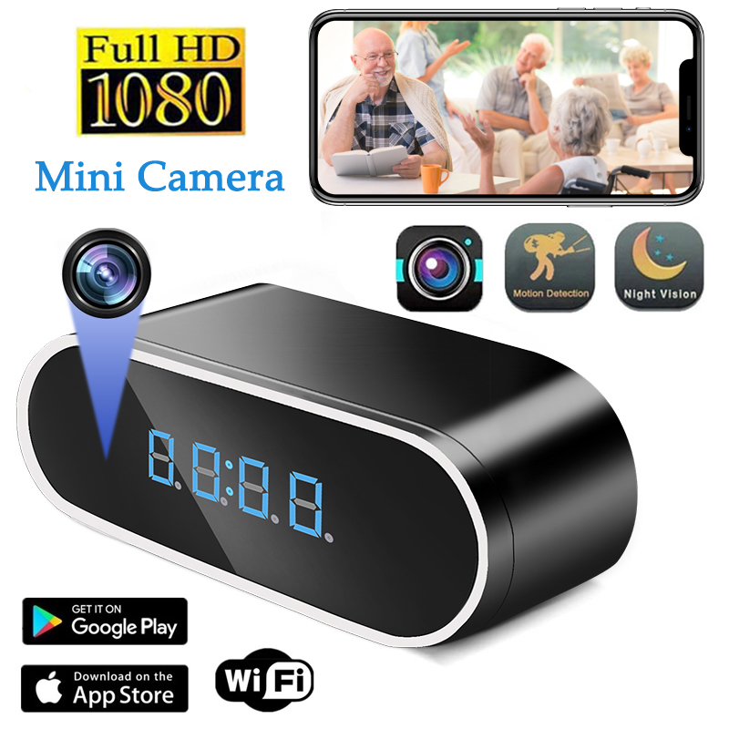Full HD 1080P Alarm Clock Mini - Compact Camera Mirrorless ulasan dan harga