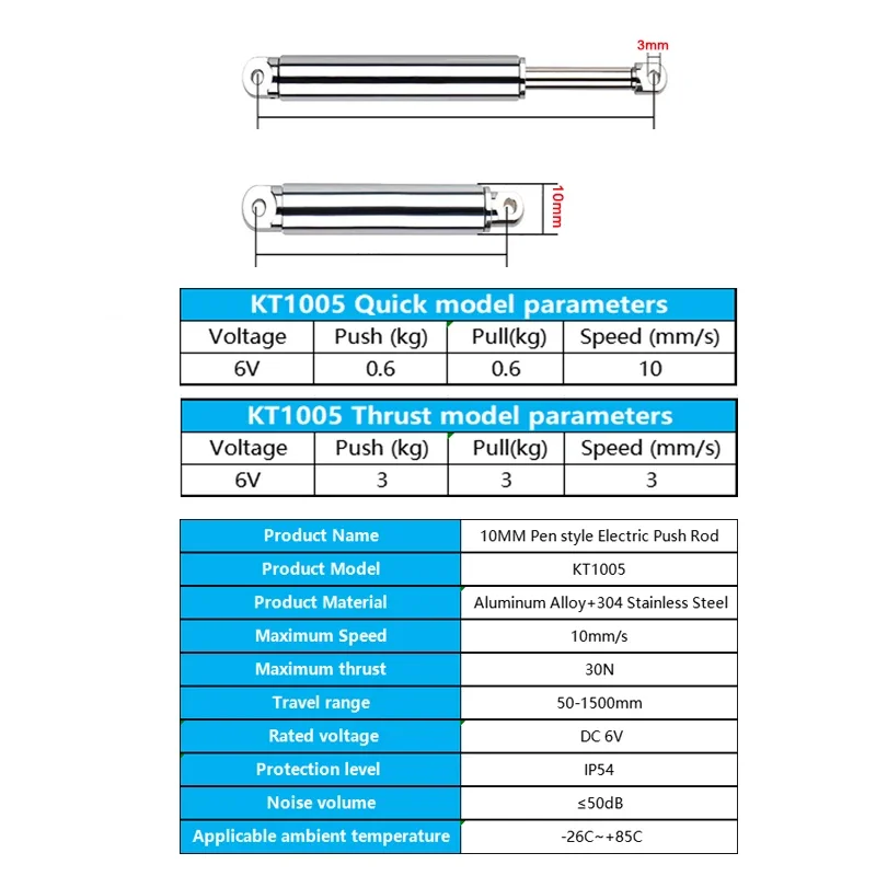10mm Linear Actuator Retractab - Electric Gadget ulasan dan harga