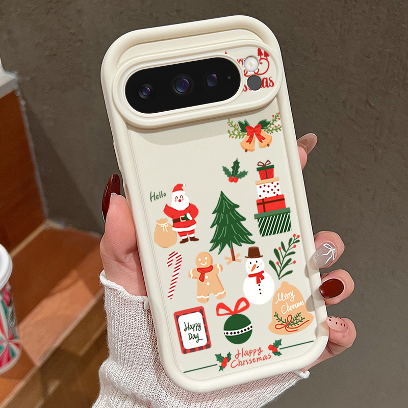 Happy Christmas Pattern Soft T - Google Pixel 8A ulasan dan harga