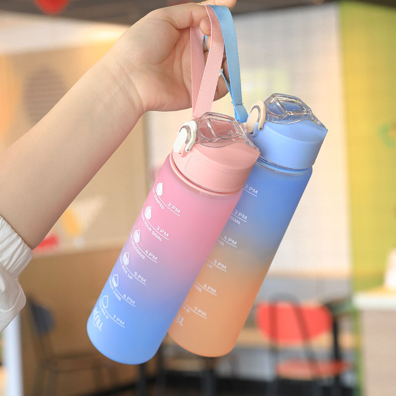 700ML Running Water Bottle Sof - Smart Water Bottle Tracker ulasan dan harga