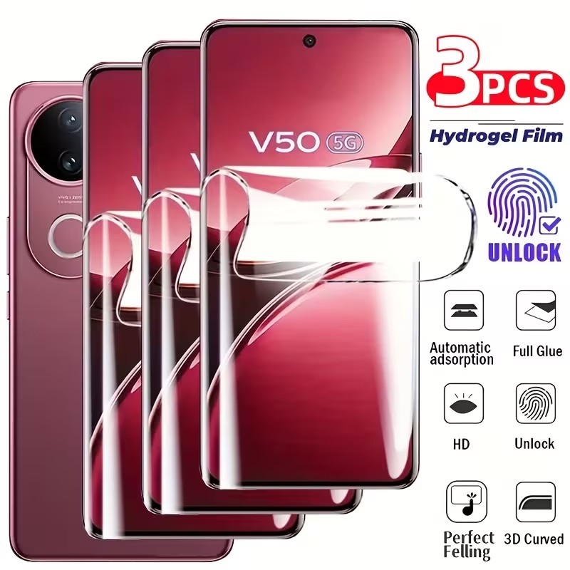 3Pcs Hydrogel Film For Vivo V2 - Vivo V40 ulasan dan harga