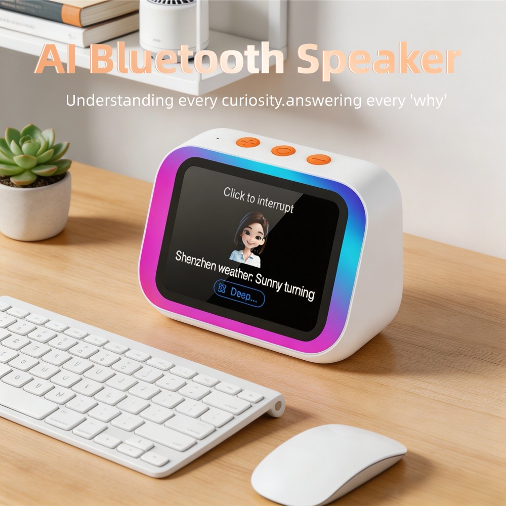 AI Bluetooth Speaker 5.4 AI vo - Digital Alarm Clock ulasan dan harga
