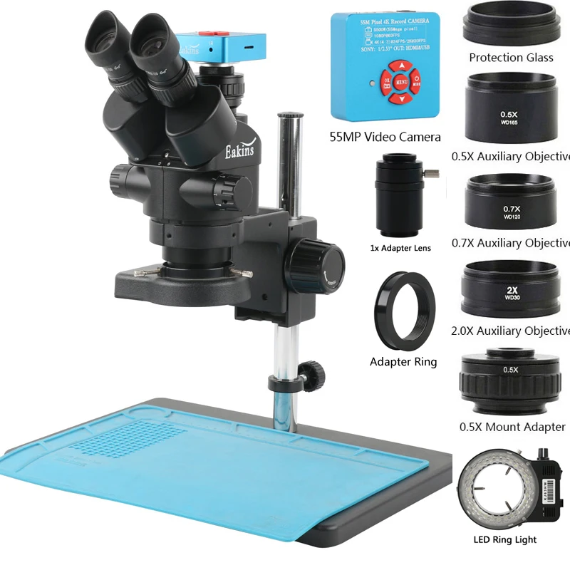3.5-90X Zoom Trinocular Stereo - Digital Magnifier Reading ulasan dan harga