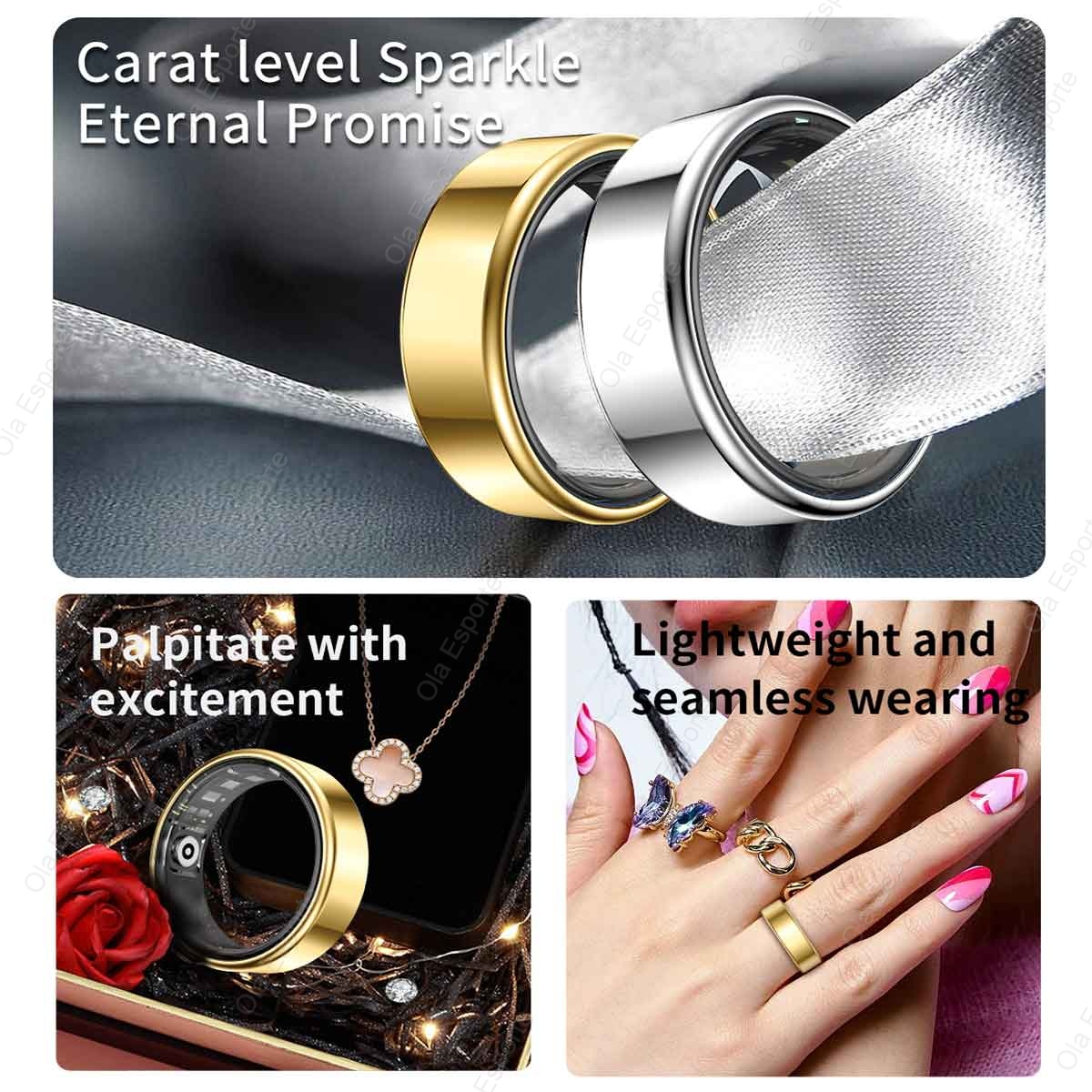 New Multi-Functional Smart Rin - Smart Ring Health ulasan dan harga